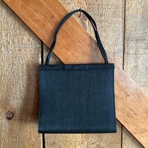 NOS Vintage AVON Classic Black Evening Bag Dated 2001